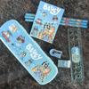 Bluey Portable Stationery Set Gift Box Kids School Supplies With Crayons For Toddlers Primary Students Birthday Christmas Gift