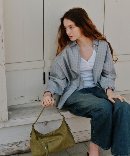 Depound Latte Bag Suede Medium [Olive]