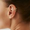 Light Luxury Diamond Irregular Earrings Earrings Delicate Small Metal C-Shaped Earrings Women