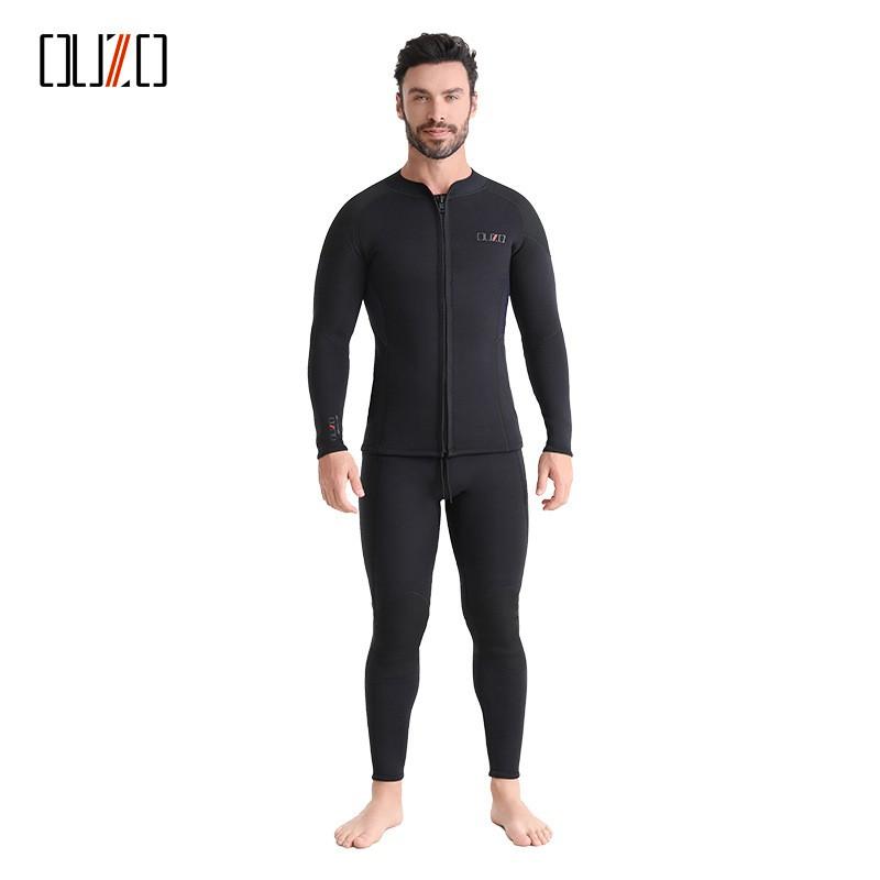 3mm Mens Neoprene Wetsuit Top Pants Set Snorkeling Surfing Swimming Warmth Protection