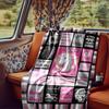 Horse Rider Barn Hair Flowers Sunflower Blanketcustomize Your Name Lightweight Comfortable And Stylish Blanket For Travel Bed Home Chair Office Sofa