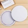 2Pcs Wooden Round Stretched Canvas Frames 20Cm Cotton Fabric Panels Thick Oil Painting Canvas Artist DIY Drawing Supplies