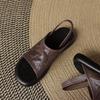 Ladies' Niche Light Luxury Summer Handmade Women's Shoes, Retro Commuting Women's Shoes, Cool Slippers