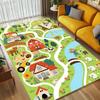 Farm Map Living Room Nonslip Area Rug Soft Carpet For Bedroom Game Playroom Sofa Office Home Decor Doormat Christmas Gift C9301867