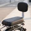 Bike Rear Seat Pad with Backrest Wear-Resistant for Commuting