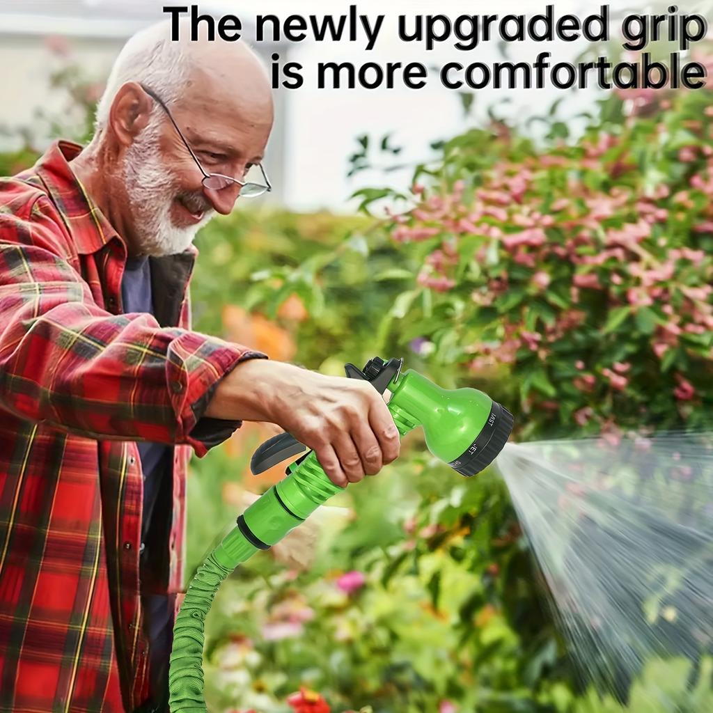 1 Stück 30 ft magischer Schlauch, ausziehbarer Schlauch, Hochdruckbewässerung, multifunktionaler Autowaschschlauch, einziehbarer Gartenschlauch