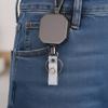 AntiCorrosion Alloy Keychain Retractable Square Hook Carabiner Badges Holder for Easy Item Retrieval in Work Travel Home