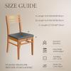 Stretch Dining Chair Seat Covers Set Soft Removable Washable Seat Covers for Dining Chairs, Dining Room Seat Cover Slipcover Protector