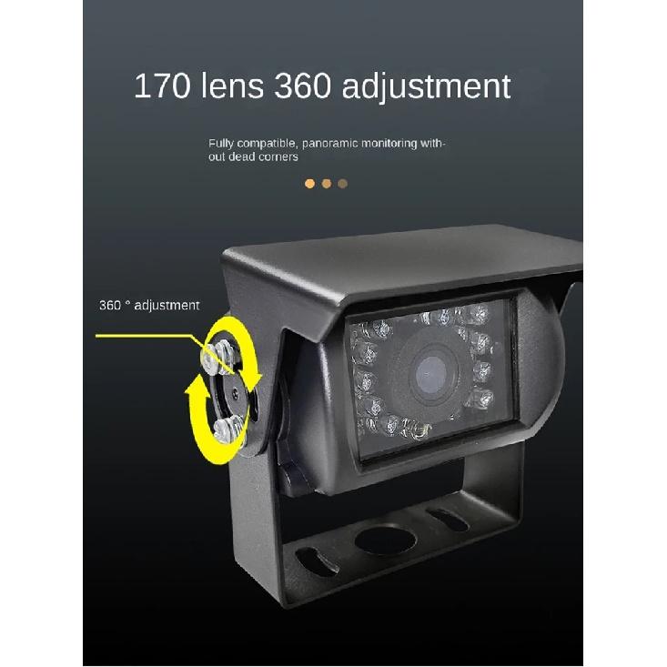 Truck harvester bus CVBS/CCD/NTSC reversing camera HD infrared night vision waterproof reversing image 12-24V universal