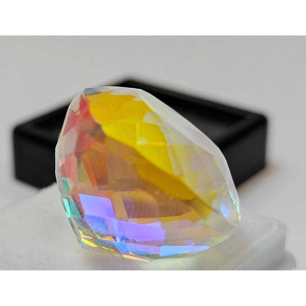 Rainbow Color Mystic Topaz For Multipurpose Natural 40+ Ct Cushion Cut Gemstone