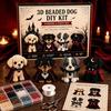 Crafts for Cat Dog Lovers 3D Halloween DIY Art Set, Beaded Puppy Craft Kit, Cute Funny Animal Theme Crafting Set Kit Beginners Adults, Home Desk Decor