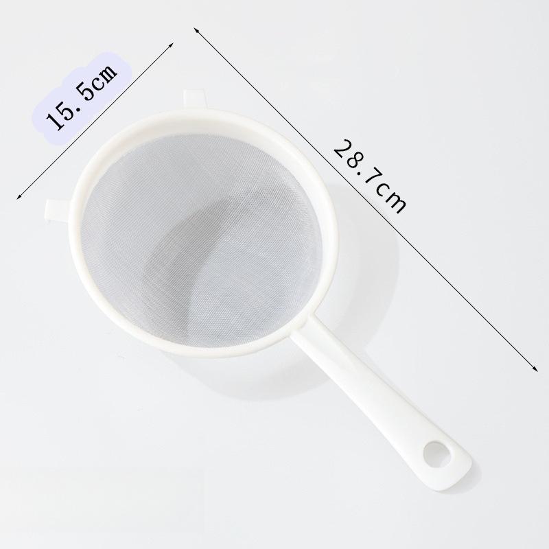 Ultra Fine Mesh Strainer With Handle Plastic Colander Food Juice Strainer Yogurt Mesh Sieve Mini Separation Net For Kitchen