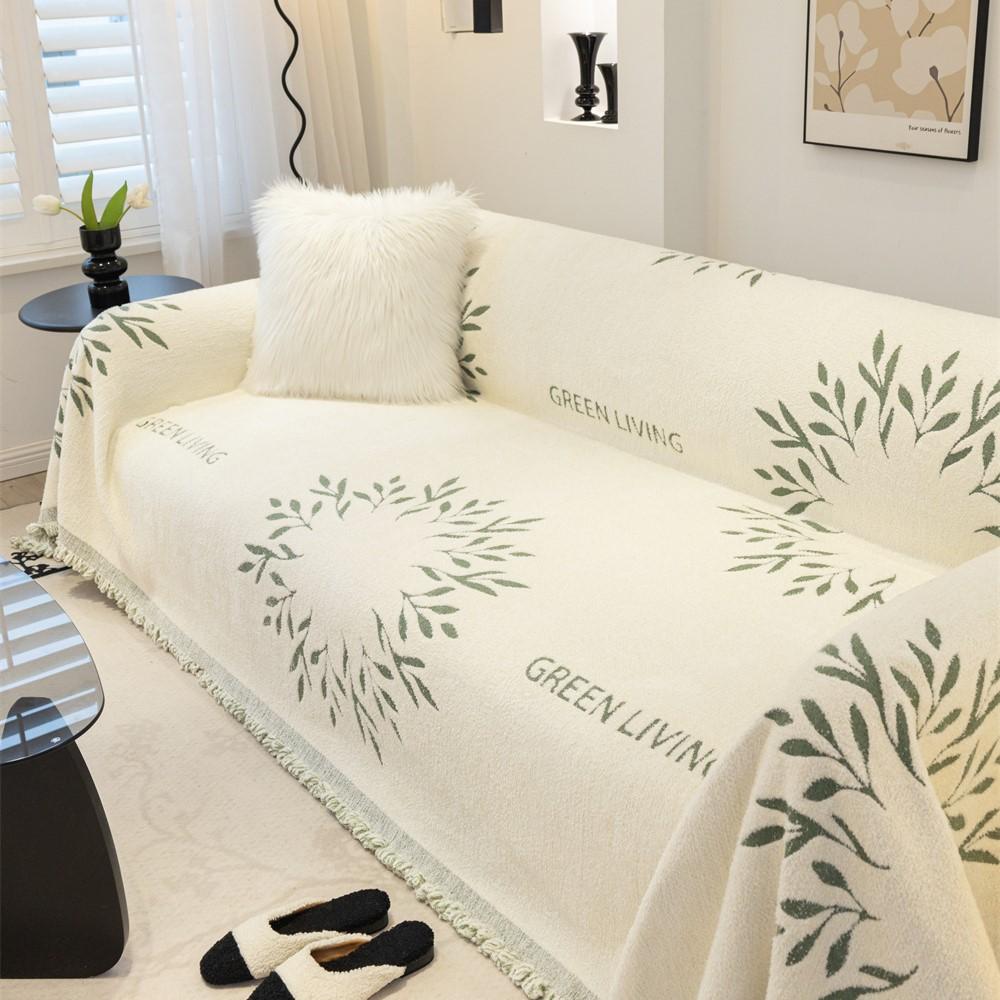 Nordic Throw Blankets for Sofa Bed Single Spring Plush Soft Sofa Cover Dust Anti-cat Scratch Protection Cover Two-seat Sofa