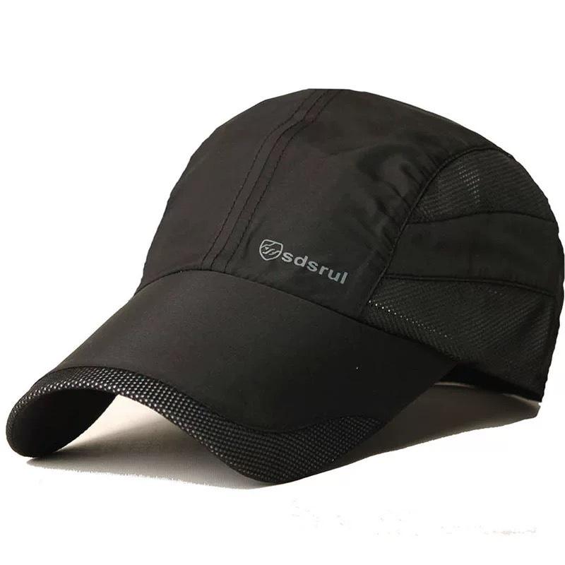 Men's hat spring and summer thin mesh breathable cap cool hat men's casual baseball cap sunscreen visor
