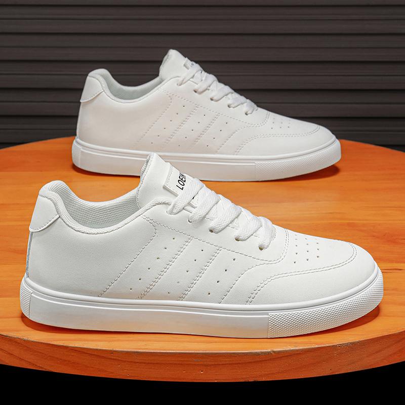 Men'S Classic Casual Sneakers | Minimalist Lace-Up Skate Shoes