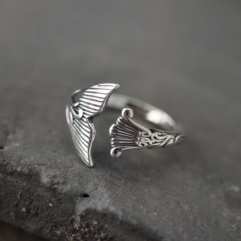Rings with Aged Live Openings, Women's Fashionable, Adjustable Ethnic Handmade Rings