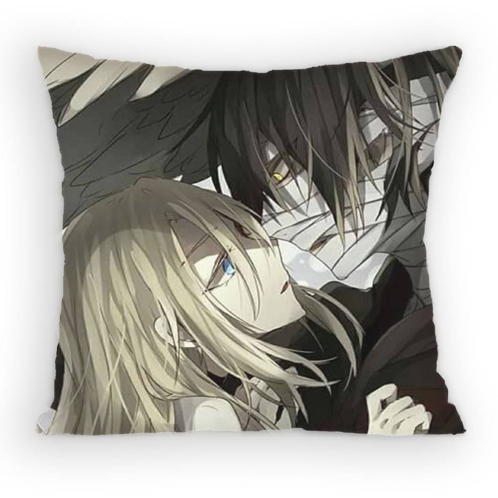 Angels of Death Rachel x Zack Pillow Case Sofa Living Room for Bedroom car Headboard Backrest Cushion Square Cushion Nap Time