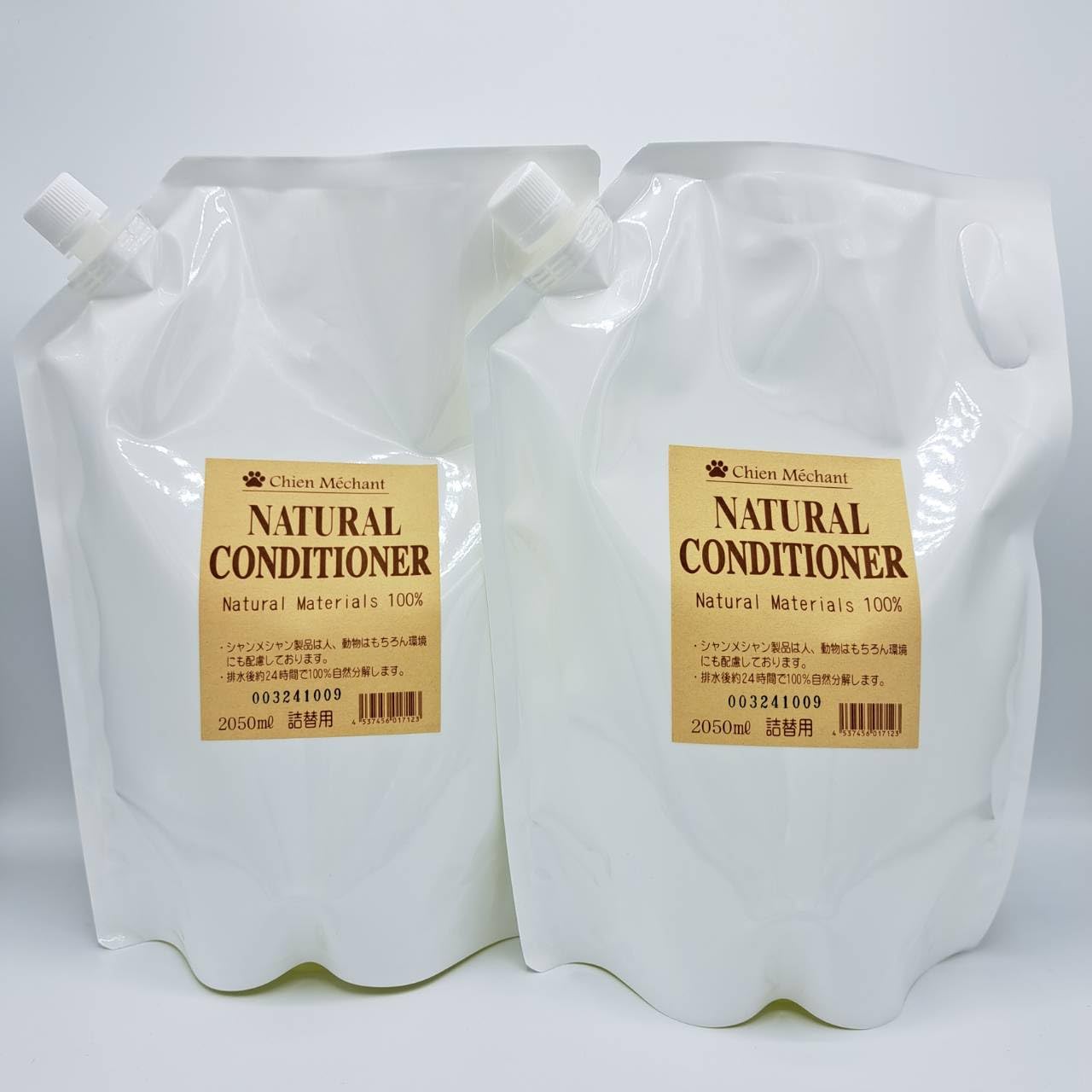 

Chien Mechant Натуральный шампунь и кондиционер для домашних животных, сменный блок, 2050 мл (Набор 2) (2 заправки)