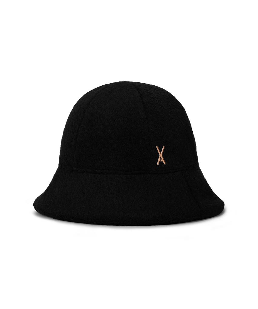 Bajal Va Studded Wool Bucket Hat Black