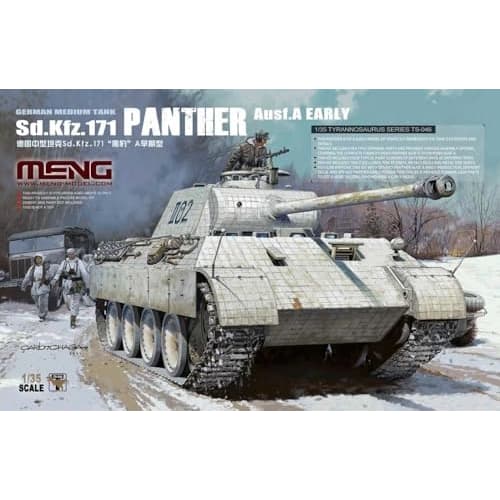 Meng Model 1/35 German Medium Tank Sd.Kfz.171 Panther A Early Model Plastic Model MTS046