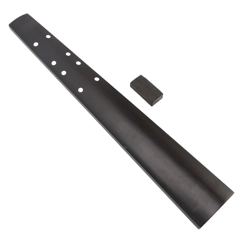 12 Violin Fingerboard Black Ebony Wood Unfinished Fingerboard Violin Replacement Part