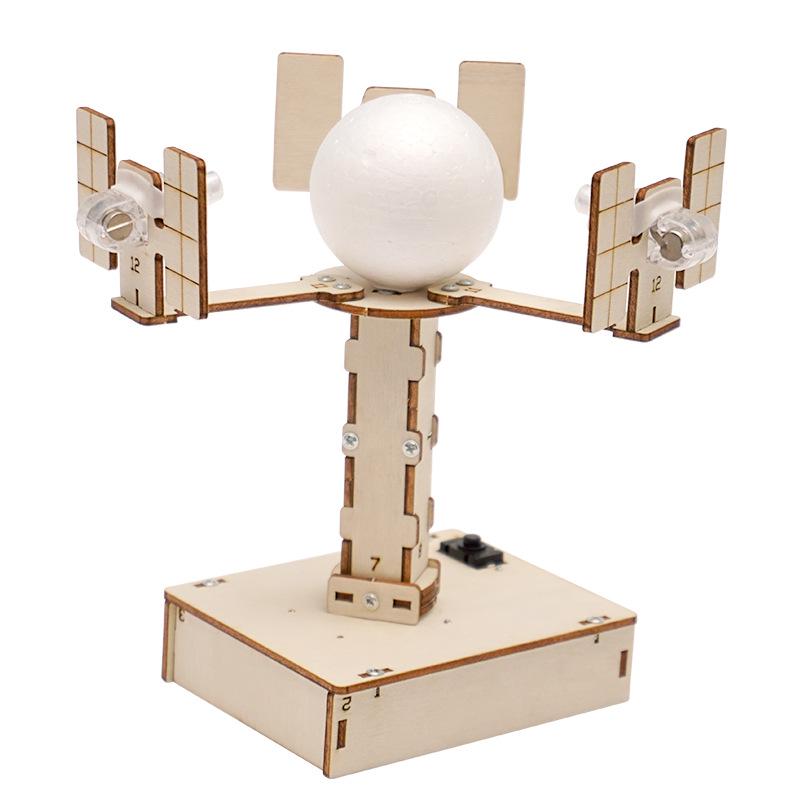 Wooden DIY Geostationary Satellite Model Kit for Kids - Fun Science Education