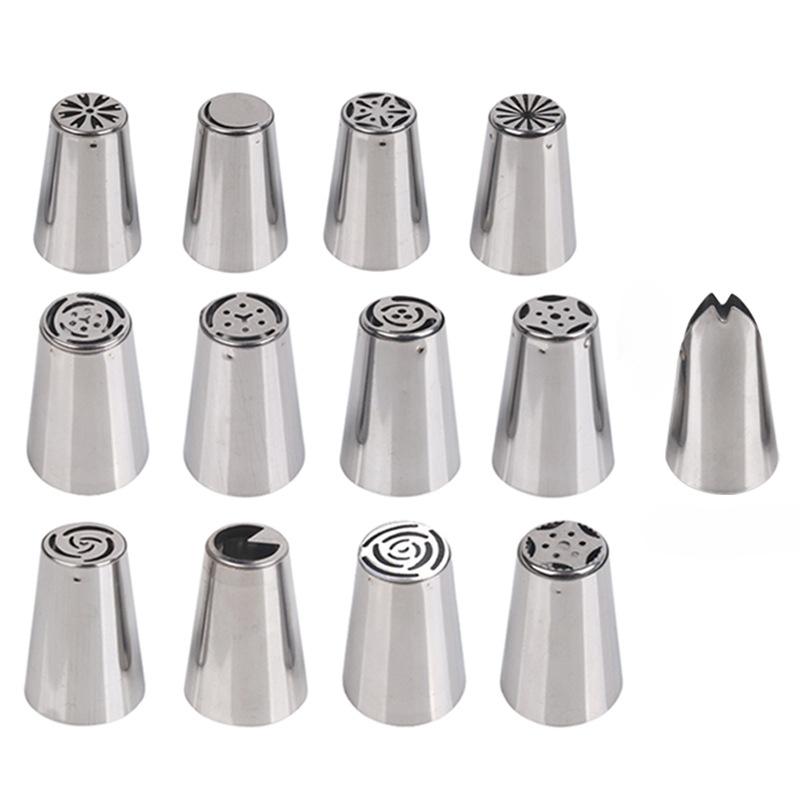 Piping Nozzle Set, Cream Nozzle Set Stainless Steel Piping Nozzle Baking Tools Complete Set of Cake Piping Nozzles