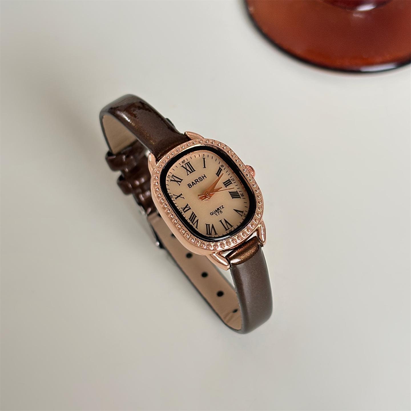 Exquisite Small Oval Simple Women S Watch Casual Antique Quartz Watch Price