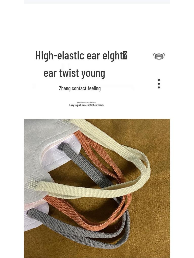 Japonská 3D jednorázová unisex spunlace netkaná ochranná maska