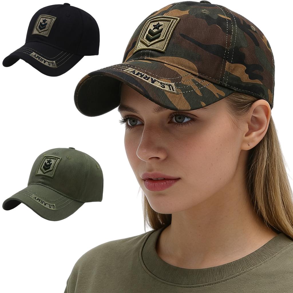 Street Style Unisex Adjustable Baseball Hat, Lightweight Non-Stretch Fabric, Embroidered Design Sun Hat For Casual Outdoor