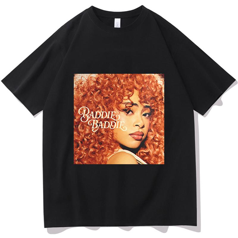 Ice Spice Baddie Baddie Mode T-Shirt Baumwolle Kurzarm Lässig Unisex Streetwear Unisex/Damen T-Shirts Druck Reine Baumwolle Kleidung