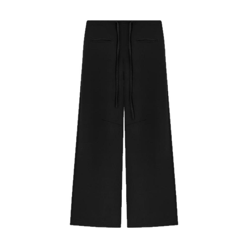 Loose Casual Pants Women Drawstring Wide Leg Pants Fashion Straight Leg Pants  Gym