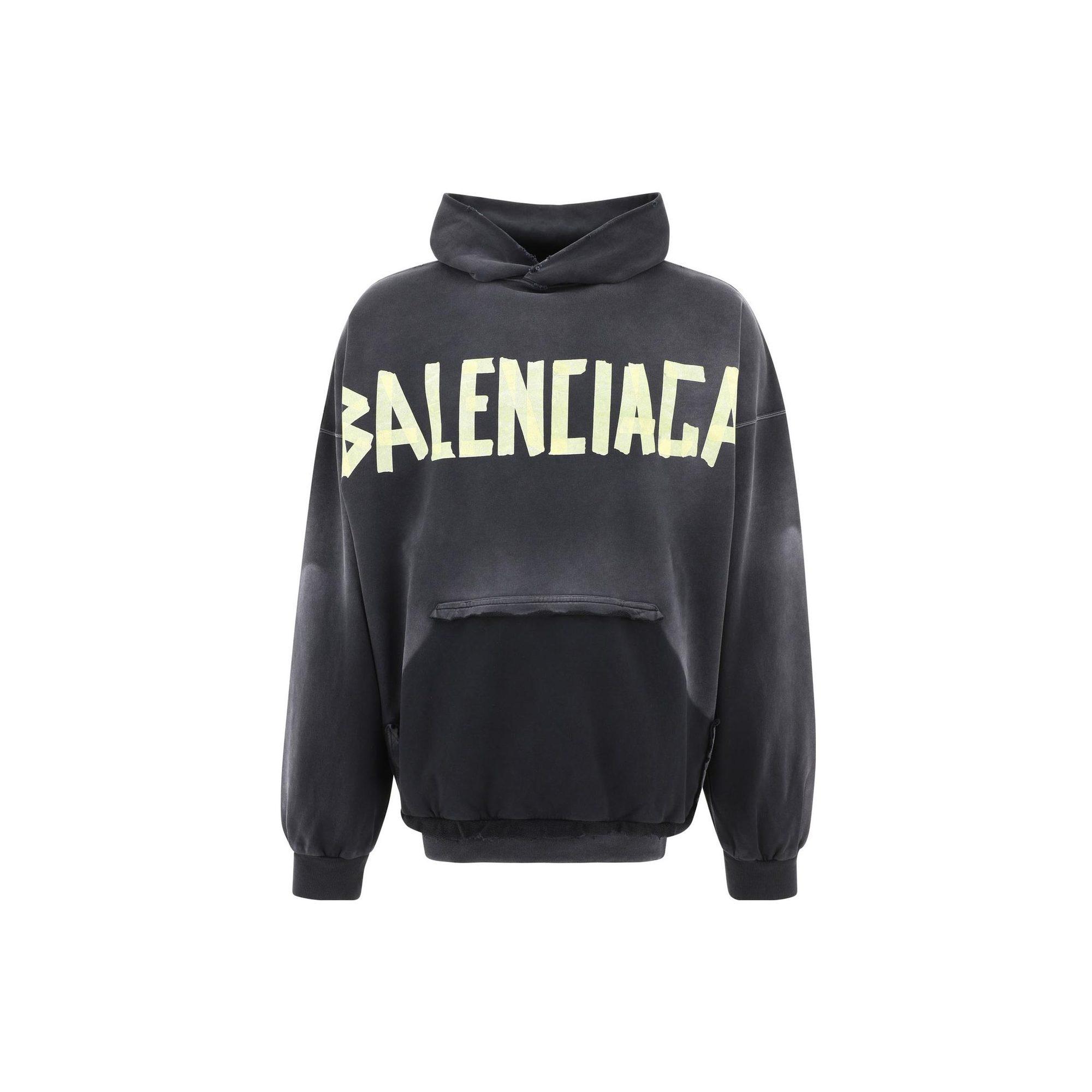 Balenciaga ar plīstošu kabatu hūdijs 744190TOVB11055