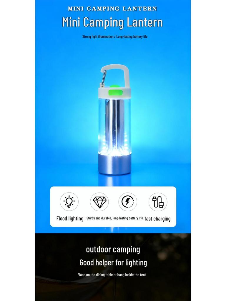 Multi-Function USB Rechargeable Camping Lantern and Tent Light with Long Battery Life