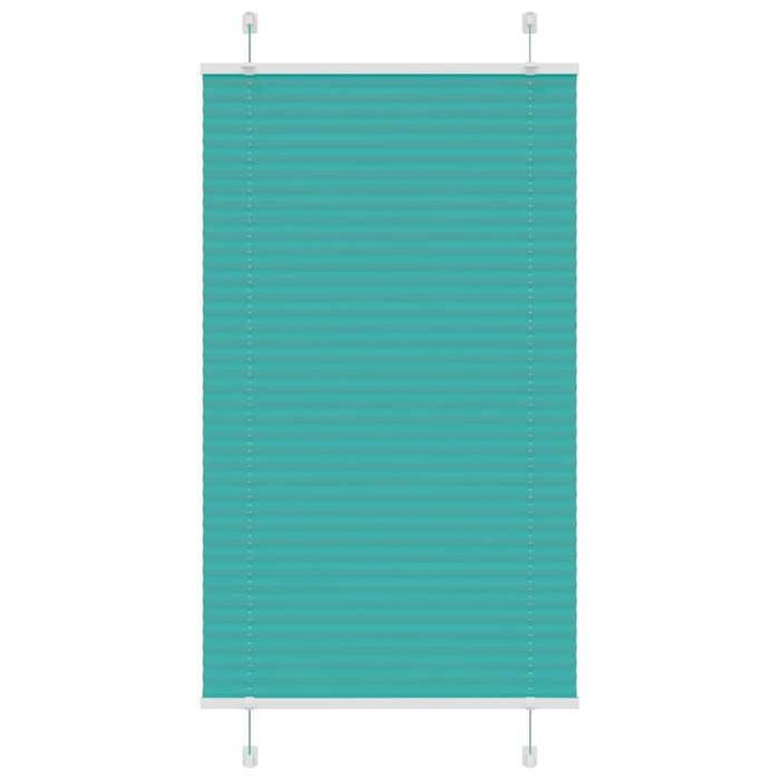 VidaXL Store plissé vert pétrole 75x100 cm largeur du tissu 74,4 cm, store plissé de fenêtre, store accordéon, store plissé 4015376