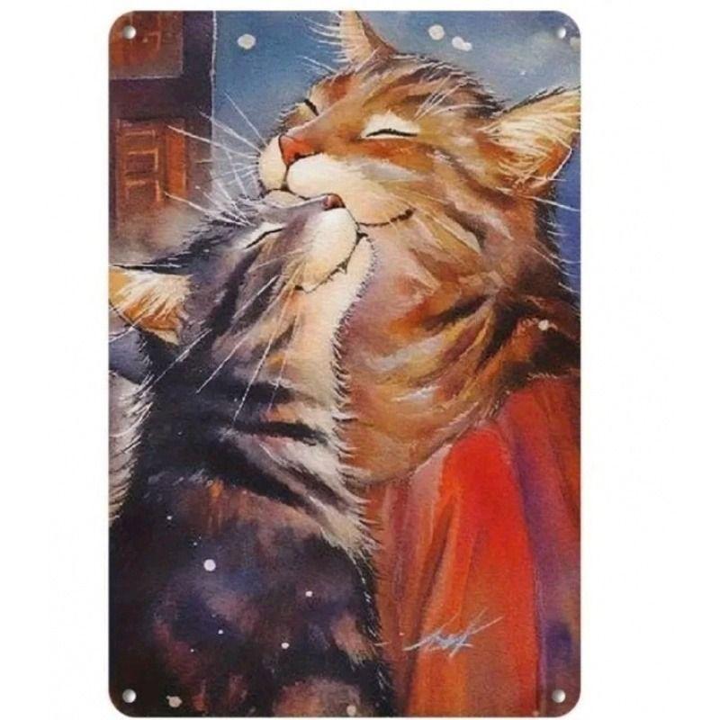 

Vintage Valentine s Day Metal Decorative Painting Gift for Couples Bedroom Living Room Cafe