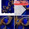 2D FLAT PRINTING 2pcs Curtains (Without Rod) Elegant Butterfly Design Modern Fashionable Curtainments During the New Year