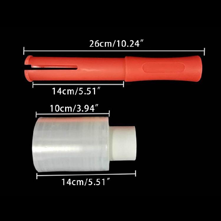 Stretch Wrap Roll with Rolling Handle Protective Film Pack Everything 492ft. Industrial Clear Plastic for Pallet Wrap