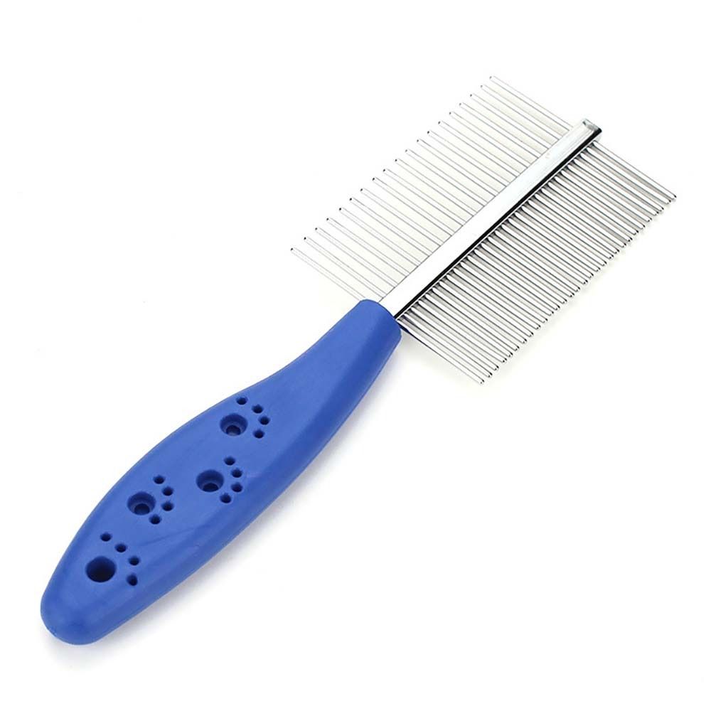 

Shedding Pet Grooming Grooming Slicker Brush Pet Comb Cat Brush Comb Cats Accessories Dog Hair Comb синий
