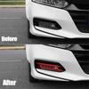 2Pcs Red ABS Front Bumper Fog Lamp Light Cover Trim For Honda Accord 2018-2020