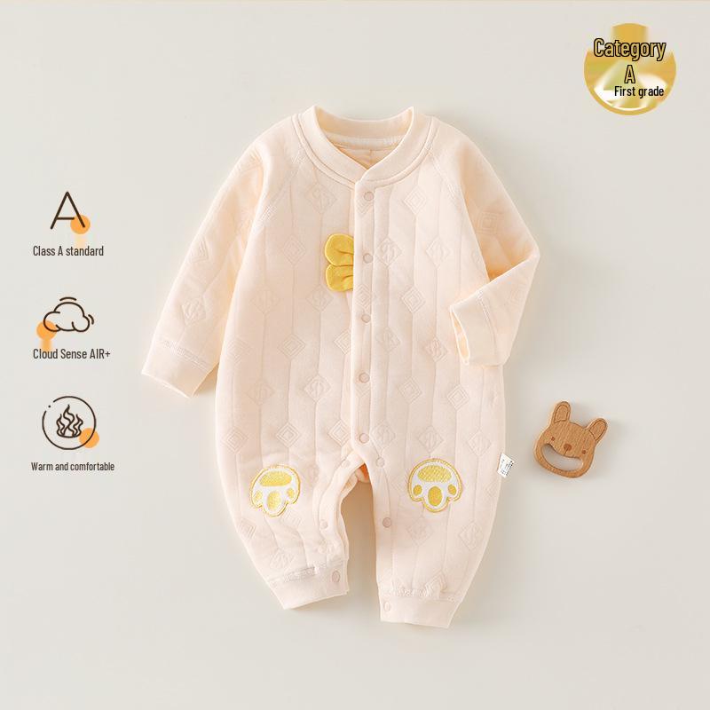 

Warm Cotton-Padded Baby Romper for Autumn/Winter Size 80