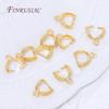 18K Gold Plated Leaf Pendant Bails,Beaded Edge Pinch Clips For Necklace Charm Connectors,DIY Jewelry Making Supplies