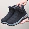Men's Winter Waterproof Non-Slip Warm Snow Boots for Elderly
