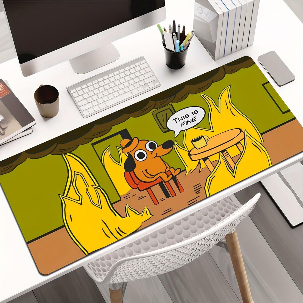 VIKAMA Cartoon Animation Mouse Pad Non-slip Waterproof Desktop Pad Computer Desk Pad Office Mat