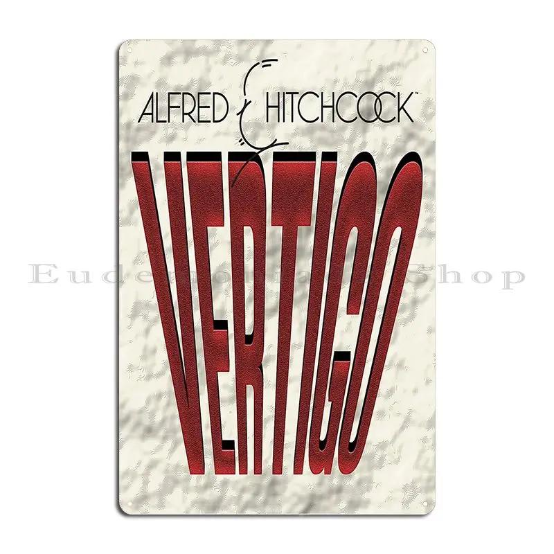 Vertigo Poster Minimalista Alfred Hitchcock James Stewart Kim Novak BY CALLISC  Metal Plaque Garage Designing Tin Sign Poster