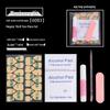 Manicure Tool Kit: Wearable Nails with Jelly Glue, Crystal Stick, Small File, and Alcohol Pads