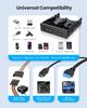 GRAUGEAR Front Panel USB Card Reader for Desktop Gen2x2 20Gbps Dual USB USB Header 5.25-inch Hub, Built-in SD/microSD PCs, USB-C Port, 2.5-inch