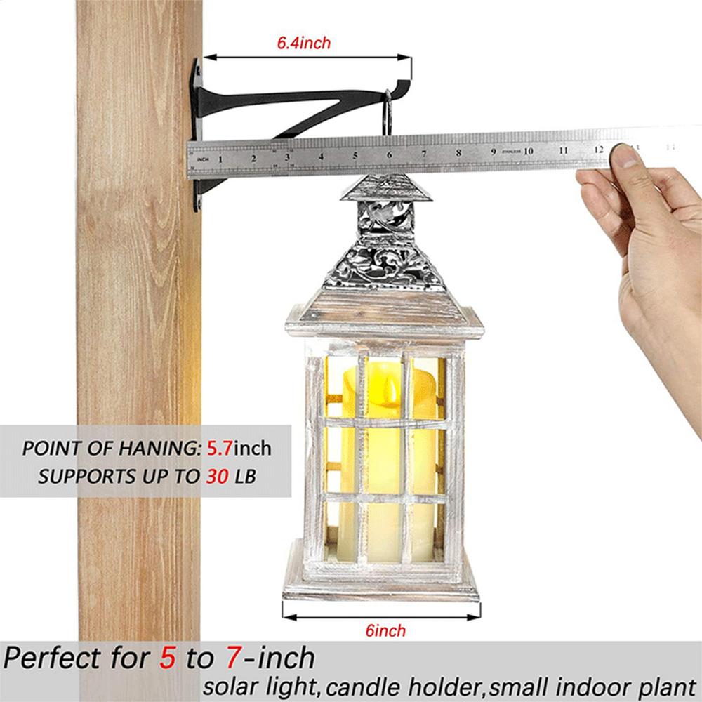 Zewnętrzne Wieszaki Na Rośliny Wieszaki Na Doniczki Zestaw 2 Szt. Wiszący Uchwyt Na Doniczkę Dekoracyjne Haki Ścienne Na Karmniki Dla Ptaków Wiatr