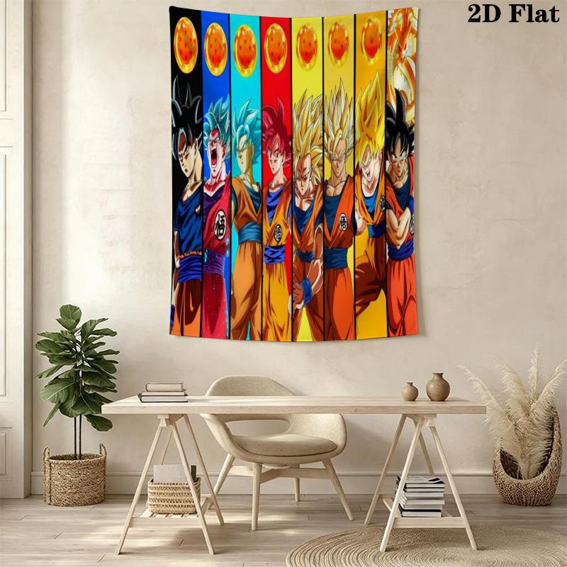 Dragon Ball Super Saiyan Heroes Tapestry Wallmounted Background Cloth Background Cloth Gift Background Wall Hanging Cloth