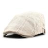 Berretto in cotone e lino moda uomo e donna berretto traspirante nuovo cappello a righe forward